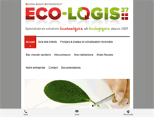 Tablet Screenshot of eco-logis37.fr